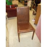 Bronte Buffalo Brown Leather Dining Chair ( VAT added to hammer price )