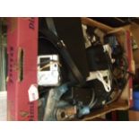 Box of Assorted Cameras