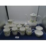 Ridgway Moselle china coffee service, 23 pieces
