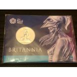 Royal Mint Britannia Fifty Pound Silver Coin in presentation folder. 31 grams