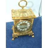 Heavy Brass Mantle Clock