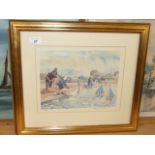 Mary Grundy limited edition signed print 118/250 Boating Pond 18 x 16 inches