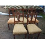 5 Victorian Dining Chairs