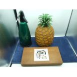 Soda Syphon , Pineapple Ice Bucket ,Meat Skewers , 2 Boxed Twinco Hors d'oeuvres sets