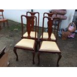 4 Queen Anne Style Chairs