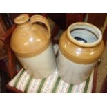 Salt Glazed Flagon 14 inches tall George Skey Tamworth and Salt Glazed Pot