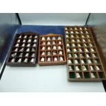 3 Thimble Wall Display Holders and qty of thimbles