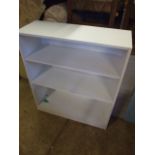 White Formica Bookcase