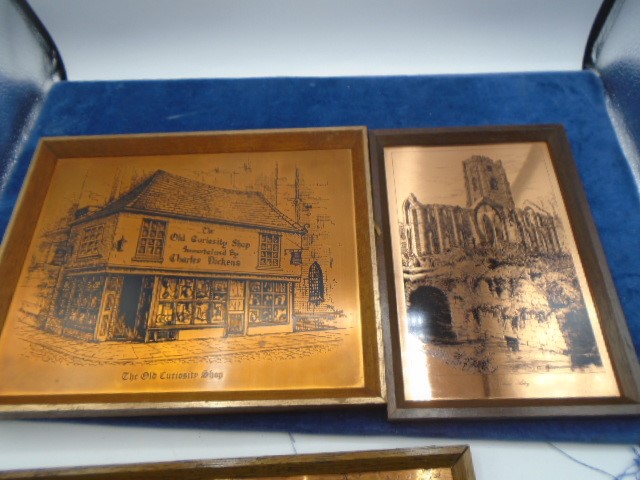 3 copper engravings incl Fountains Abbey - Image 3 of 3