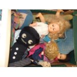 Box of Vintage Dolls etc