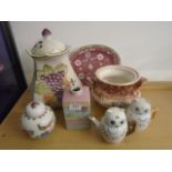 Collection of sundry china to include teapots, ginger jars etc