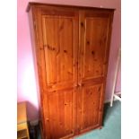 Pine 2 Door Wardrobe