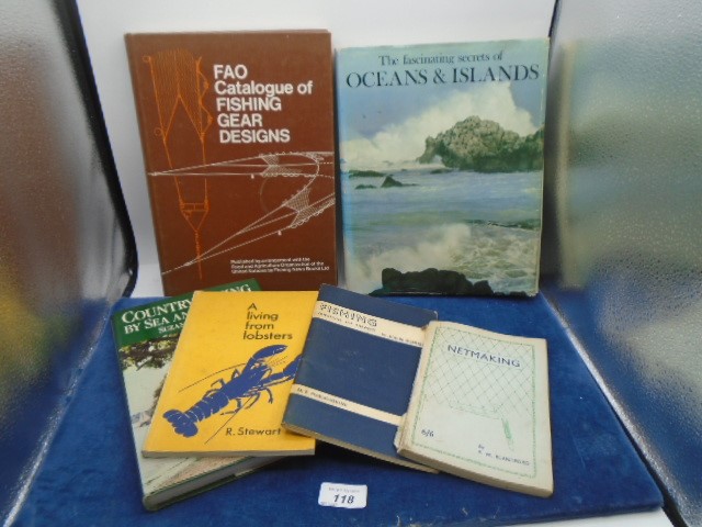 Quantity of books regarding fishing etc