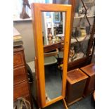 Modern Cheval Mirror with internal storage