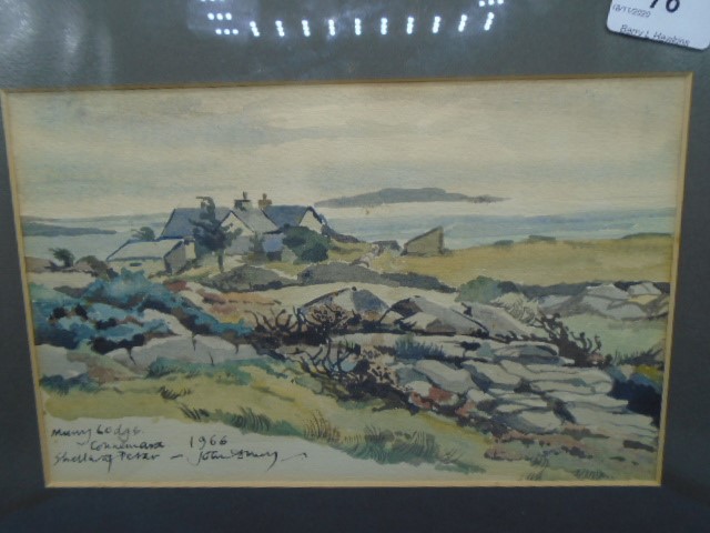 John Avery watercolour of Murray Lodge, Connemara, signed and dated 10" x 6.5" - Image 3 of 3