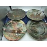 4 Royal Doulton Africa Series Plates and Doulton Dickens Plate