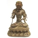 Large Chinese bronze Buddha figure