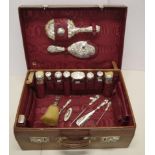 Antique sterling silver vanity set