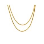 18ct yellow gold "snake" chain necklace