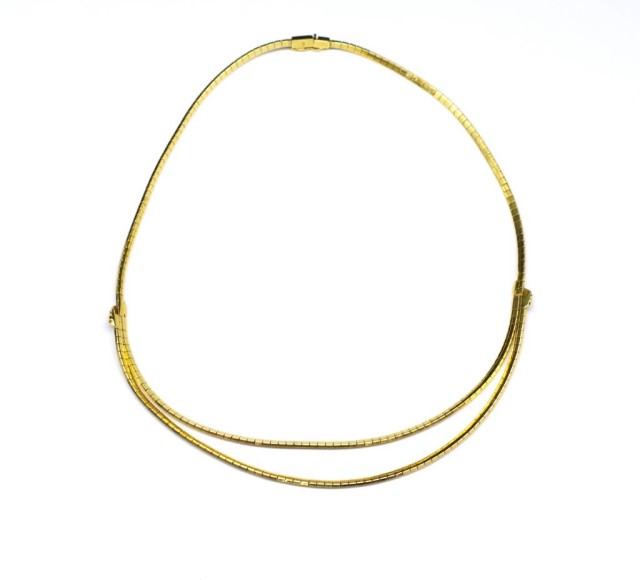 18ct yellow gold omega chain necklace - Image 3 of 3