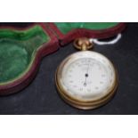 C19th Dolland London aneroid travelling barometer