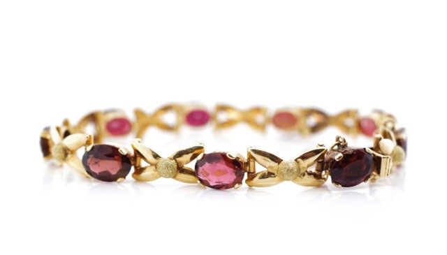 Tourmaline and 18ct yellow gold bracelet - Image 2 of 5