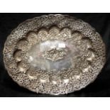 Middle Eastern silver tray