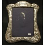 Sterling silver Art Nouveau style photo frame