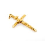 18ct rose gold crucifix