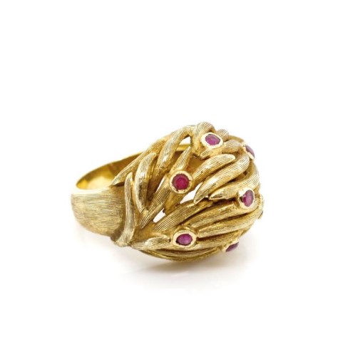 Ruby and 18ct yellow gold ring - Image 3 of 5