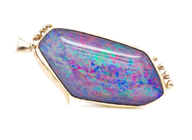 Opal triplet and 9ct yellow gold pendant - Image 3 of 5