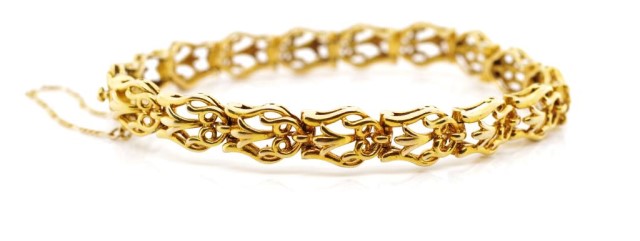 Mid century 9ct yellow gold bracelet - Image 4 of 4