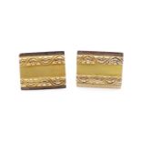 Vintage Australian 9ct yellow gold cufflinks