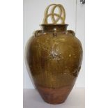 Antique Chinese Martaban stoneware storage jar