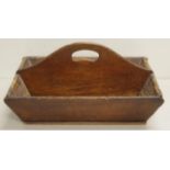 Rustic antique cutlery box