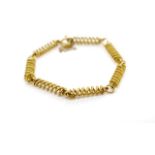 18ct yellow gold spiral twist bracelet