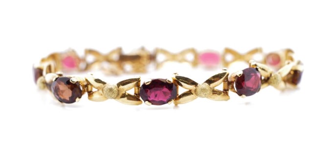 Tourmaline and 18ct yellow gold bracelet - Image 4 of 5