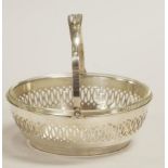 French silver pierced basket