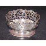 Edward VII sterling silver wine coaster