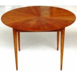 Mid century round extendable table