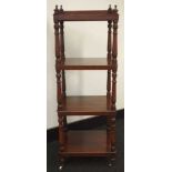 Antique 4 tier whatnot