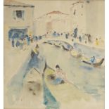 George Feather Lawrence (1901-81) "Canal Venice"