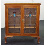 Vintage leadlight cabinet