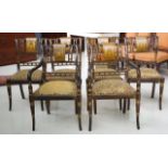 Set of 6 Georgian style dining chairs