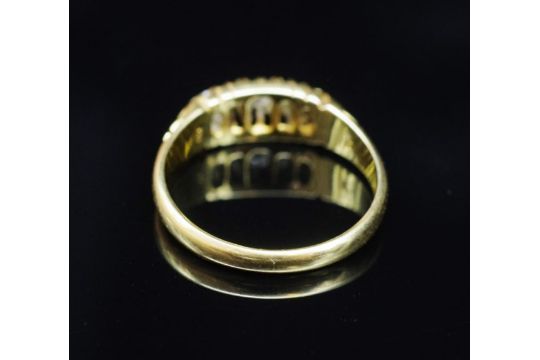 Edwardian diamond and 18ct yellow gold ring - Image 3 of 3