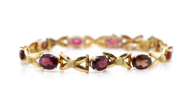 Tourmaline and 18ct yellow gold bracelet - Image 3 of 5