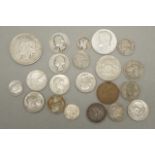 American 1923 Silver dollar & other coins