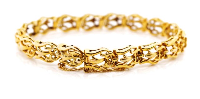 Mid century 9ct yellow gold bracelet