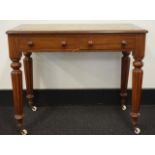 Victorian 2 drawer hall table