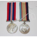 Two WWII George VI 1939-45 Defence Medals